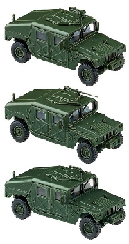 Roco 557 'Hummer' M1025 + Waffenset