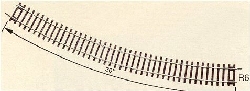 Gleisbogen R6  r 604,4 mm/30